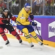 COLOGNE, GERMANY - MAY 21: Canada's Ryan O'Reilly #90 stickchecks the puck away from Sweden's John Klingberg #3 during gold medal game action at the 2017 IIHF Ice Hockey World Championship. (Photo by Matt Zambonin/HHOF-IIHF Images)

